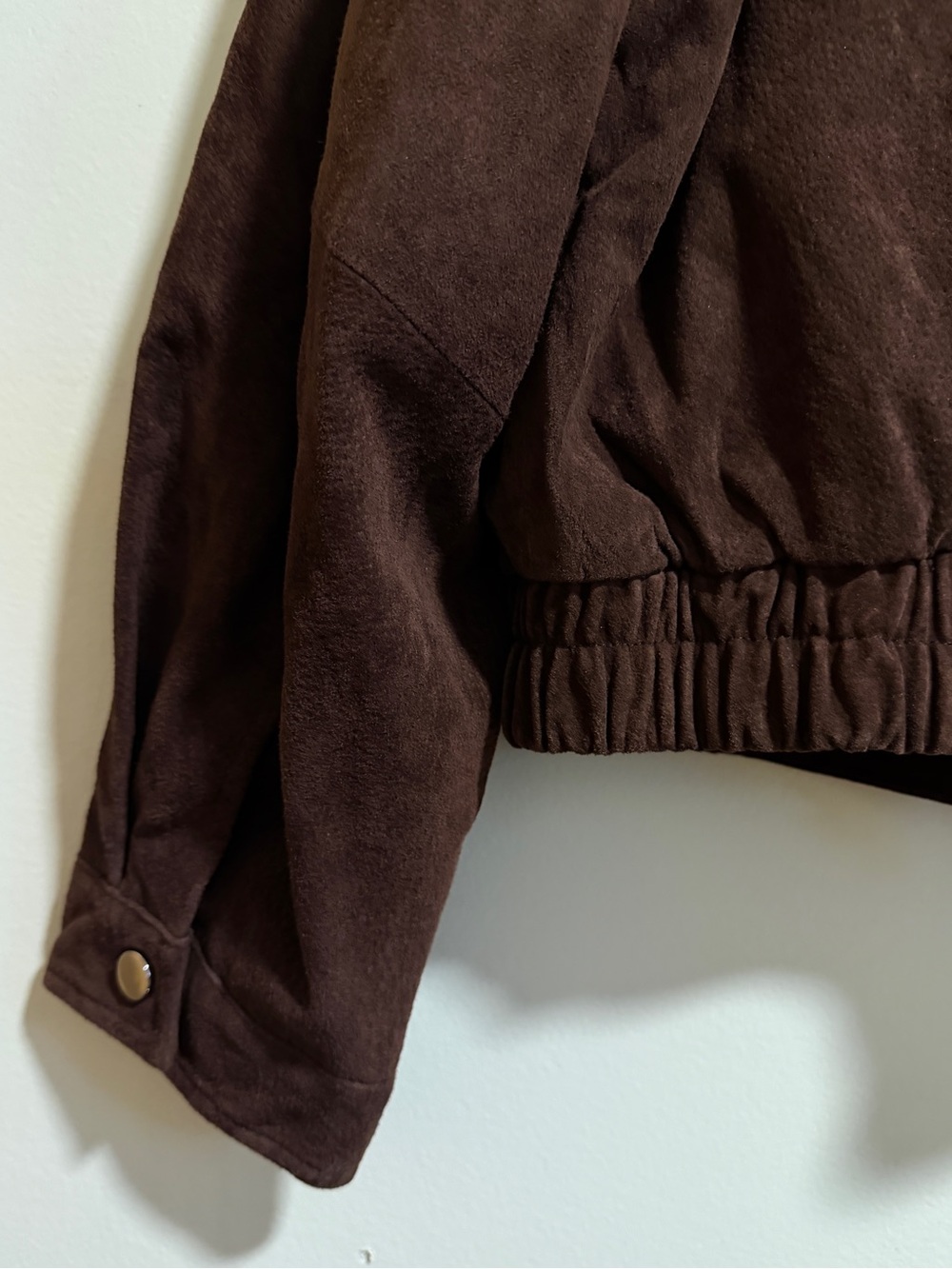 Zara Real Suede Leather Pocket Bomber Jacket XL - New with tag - Picture 16 of 16